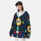 thumbnail image 3 of Fotbe Colorful Mexican Flower Chaqueta con Protección Solar UPF 50+ para Hombre y Mujer, Camisa con Capucha y Bolsillos-XX-Large, 3 of 7