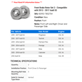 thumbnail image 2 of Front Brake Rotor Set 2 - Compatible with 2012 - 2017 Audi S5 - Autopart Premium, 2 of 2