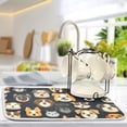 thumbnail image 5 of Dogs Heads Dish Drying Mat Dish Drainer Rack Mats Water Absorbent Non-Slip Easy Clean Heat Resistant for Kitchen Counter, 5 of 8