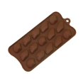 thumbnail image 1 of Molde de chocolate de silicona de 15 cavidades, 4 paquetes de moldes de gelatina de chocolate con forma de concha de almeja de silicona antiadherente de calidad alimentaria brillar Electrónica, 1 of 5