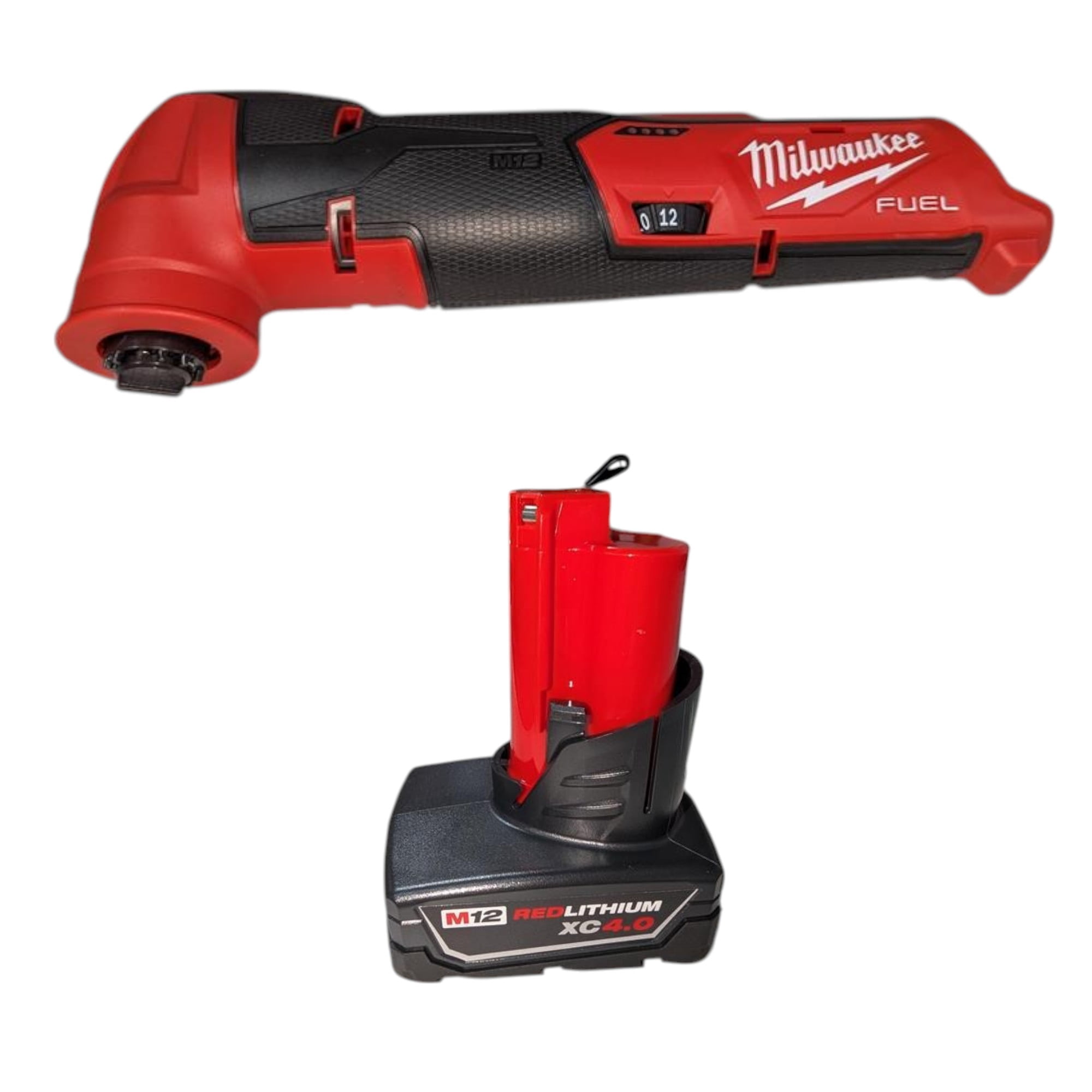 Milwaukee M12 FUEL Oscillating Multi-Tool Kit 2526-21XC – 12V Cordless Brushless Power Tool with XC4.0 Battery – Fastest Cut Speed, Low Vibration, Tool-Free Blade Change