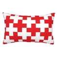 thumbnail image 1 of Bingfone Red Cross 1 for Double-Sided Plush Throw Pillow Cover, Pillow Protector with Hidden Zipper, Cushion Protector Home Decoration (Without Pillow Core)-20"x30", 1 of 6