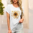 thumbnail image 2 of Womens Casual Tops Womens Tshirts Women's Blouses Dressy Short Sleeve Shirts for Women Trendy My Items Fashion Gifts, 2 of 6