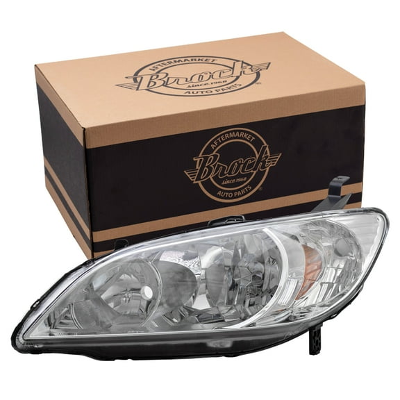 Brock Headlight for 2004-2005 Civic Left 33151S5AA51