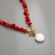 thumbnail image 5 of Collar de escombros naturales Jumpingount estilo vintage turquesa, 5 of 6