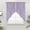 Wisteria Purple, variant on Lavender Purple Striped Swag Valances for Windows, Kitchen Curtains 36 Inch Length 2 Panels Set, Modern Simple Lines Art Short Curtains for Small Windows Rod Pocket Cafe Curtains Drapes 28"x36"
