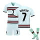 thumbnail image 1 of Camiseta de fútbol de Portugal Cristiano Ronaldo n.º 7 para jóvenes/niños Camiseta de fútbol de visitante conjunto corto con calcetín-26 (140-150 cm)- BmatwkZeng Bmatwk Jersey, 1 of 2