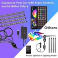 thumbnail image 4 of Barra de luz interior Led YONGSHENG Multicolor impermeable música coche, 4 of 5