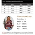 thumbnail image 5 of Cogild Ugly Christmas Sweaters for Womens Tree Gingerbread Man Pattern Sweaters Crew Neck Knitted Sweaters for Womens Warmth Winter Tops, 5 of 7