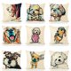 thumbnail image 4 of Redland Art Fundas De Almohada Con Diseño De Perro Wiener Para Mascotas, Fundas De Almohada De Lino, Fundas De Almohada Para Sofá, Decoración Del Hogar, 45 X 45 Cm (18 X 18 Pulgadas), 4 of 5