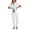 White, variant on Women's 100% Cotton Pajama Set Button Down Short Sleeve Shirt and Long Pants Sleepwear Soft ladies Lounge Sets(White, M)