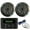 Charcoal Salt Water, variant on Kicker Weather-Resistant Marine Bluetooth USB RCA Stereo Receiver Bundle Combo with 1 Pair (QTY 2) 6.5" 2-Way 195W Max Coaxial Marine Speakers w/ White Grilles, 50-Ft 16-Gauge Speaker Wire, Antenna