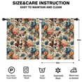 thumbnail image 2 of Blackout Kids Curtains,Pioneer Flower Floral Print Pattern Childrens Insulated Curtains Set Of 2,Bedroom Essentials,Toddler Room Decor 52"x63", 2 of 5