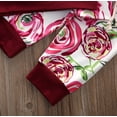 thumbnail image 6 of Qiylii Girls Boys 2 Pcs Floral Outfit, Long Sleeve Hooded Tops + Floral Pants, 6 of 7