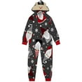 thumbnail image 6 of Aunavey Matching Family Christmas Onesies Pajamas Sets Elk Antler Hooded Romper PJ's Zipper Jumpsuit, 6 of 7