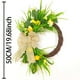 thumbnail image 3 of Fiudx Guirnalda de Flores, Corona Floral Vibrante para Puerta, Decoración con Flores Artificiales, Material Flexible y Duradero, Decoración de Pared para El Hogar, Exhibición para Bodas, Diseño de Fá, 3 of 6