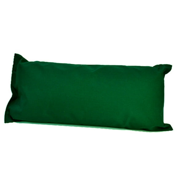 The Hamilton Collection 33" Solid Green Hammock Rectangular Pillow with Tie-offs