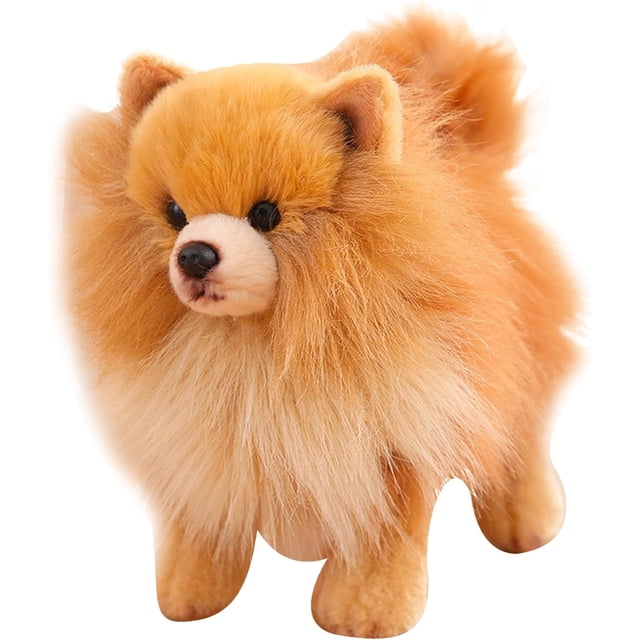 Peluche de Pomerania TUNC 10x9 pulgadas Relleno de algodón Juguete para perro