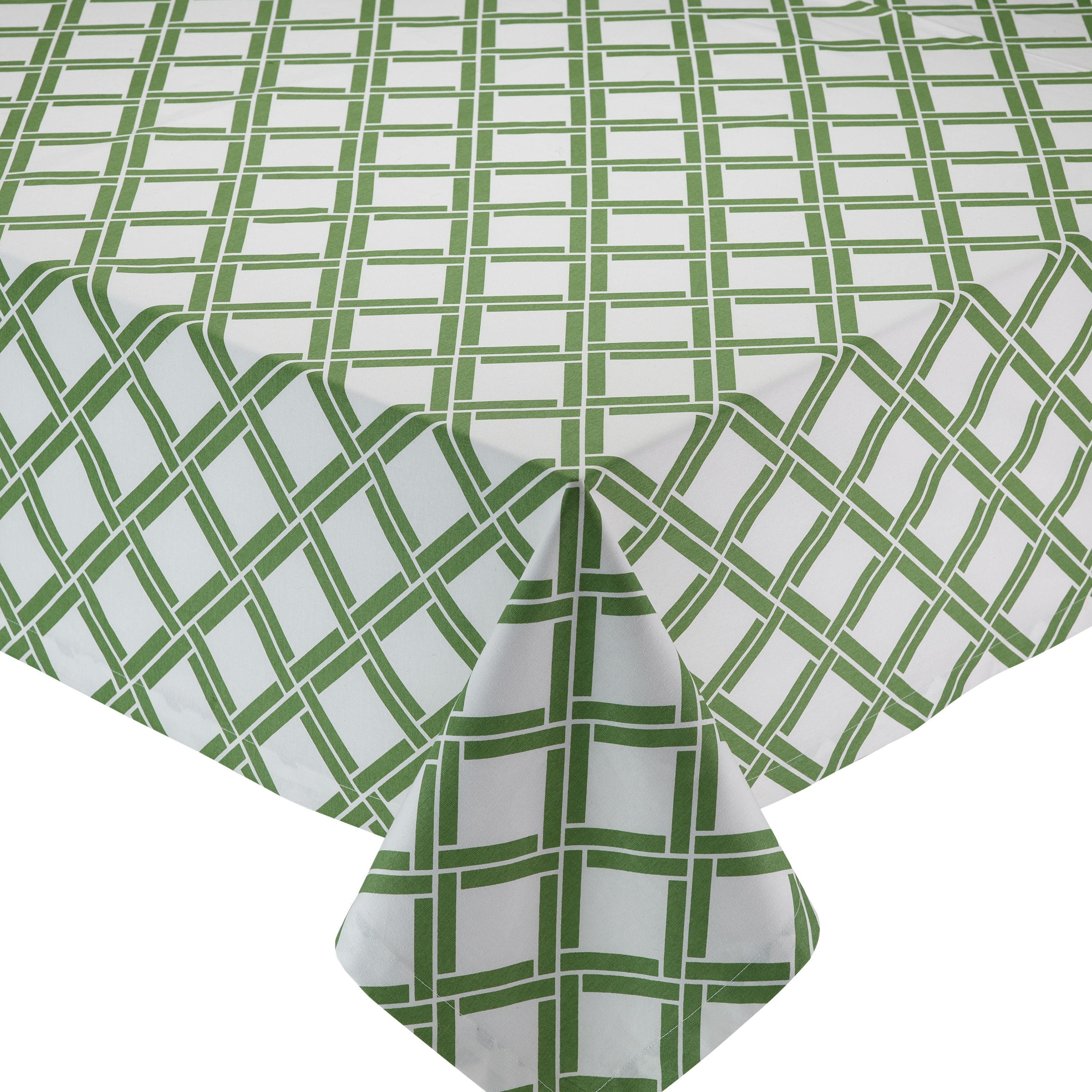 Design Imports Bamboo Lattice Printed Tablecloth 52 x 52" Walmart