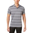 thumbnail image 1 of Alfani Tech - Polo de rugby a rayas para hombre, gris, extragrande, 1 of 1