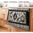 thumbnail image 4 of Gothic Raven Oven Skirt Curtain Victorian Floral Vintage Stove Curtain Tie Top Oven Skirt Decorative Stove Door Cover for Dishwashers Washing Machine, 4 of 7