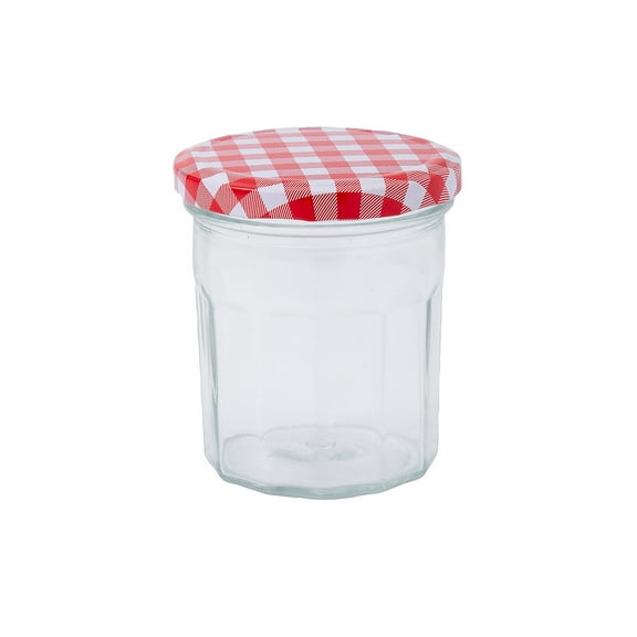 3 1/4" x 3 3/4" Glass Jam Jars with Metal Lids - 12 Pc.