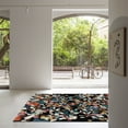 thumbnail image 6 of Teppich Homes Tufted Wool Area Rug 7x10 - Handmade Black Carpet for Living Room and Bedroom - Soft, Elegant Design, 6 of 7