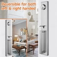 thumbnail image 3 of Heavy Duty Single Door Handleset in Brushed Nickel Finish,Resersible for Both Left and Right Handed,USMDHST2016SN, 3 of 11