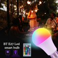thumbnail image 2 of E27 RGBW LED Light Bulb 16 Color Changing With Remote Party Decor Room F O0G6, 2 of 8