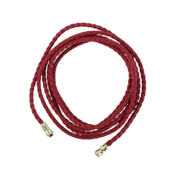 Vocoste 1 Pc Adjustable Waist Belt Elegant Weaving Woven Rope Belt Women Dark Red