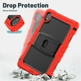 thumbnail image 4 of XYX For MatePad SE 2024 Case 11 inch AGS6-W00, 3in1 Heavy Duty Shockproof Tablet Case with Stand, Shoulder Strap, Red, 4 of 7