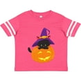 thumbnail image 3 of Inktastic Halloween Cat, Black Cat, Witch Hat, Pumpkin Boys or Girls Toddler T-Shirt, 3 of 5