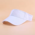 thumbnail image 4 of Gorra blanca ajustable con visera para el sol, visera de Golf Unisex, gorra con protección solar para tenis, gorra deportiva para mujer, ciclismo, pesca, correr y hombre, 4 of 5