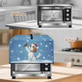 thumbnail image 6 of TSOVTHRID Christmas Hat Dog Print Microwave Oven Cover Protection Dustproof Toaster Oven Cover Protector Cardinal Snowflake Kitchen Machine Covers for Christmas Decor, 18.25"W x 14.5"D x 11"H, S, 6 of 7