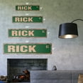 thumbnail image 2 of RICK Vintage Aluminum Street Sign Childrens Name Room Metal Sign rustic metal tin | Indoor/Outdoor |  24" Wide, 2 of 4