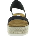 thumbnail image 3 of Steve Madden Womens Jaklin Slip-On Platform Espadrilles Black 11 Medium (B,M), 3 of 3