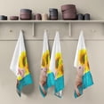 thumbnail image 4 of GZHJMY Kitchen Dish Towels, Funny Pig with Sunflowers Kitchen Towels Set of 4 Super Soft Absorbent Dish Towels Set Microfiber Polyester Kitchen Decorative Tea Towels, 28x18 Inch Washcloths, 4 of 7
