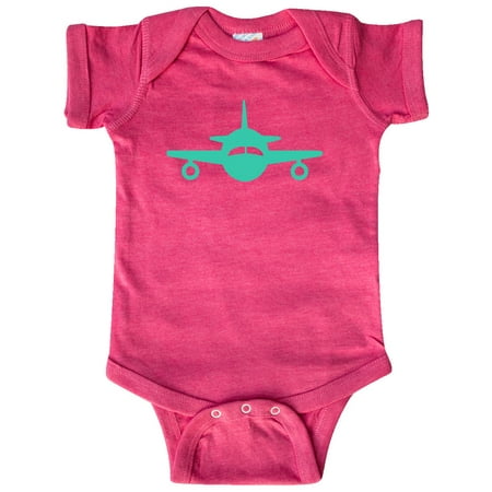 

Inktastic Cute Teal Airplane Gift Baby Boy or Baby Girl Bodysuit