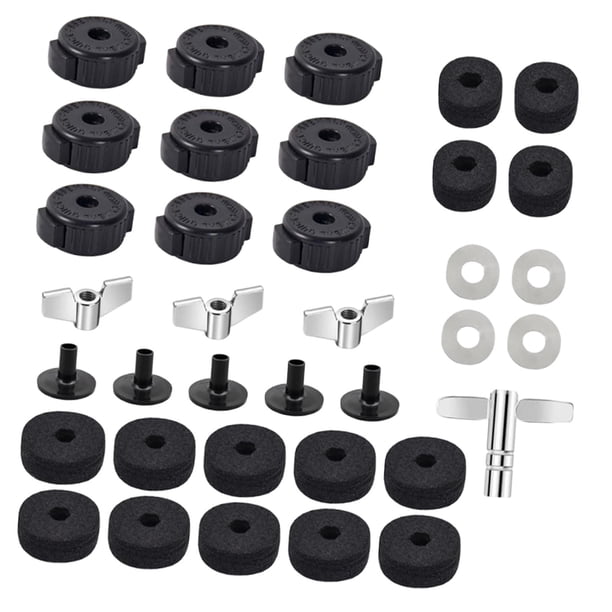 Fieltros para Soportes de Platillos, Discos de Fieltro, Fundas, Rendimiento Estable, Pieza de Repuesto, Reduce Vibraciones, Accesorios para Batería, J