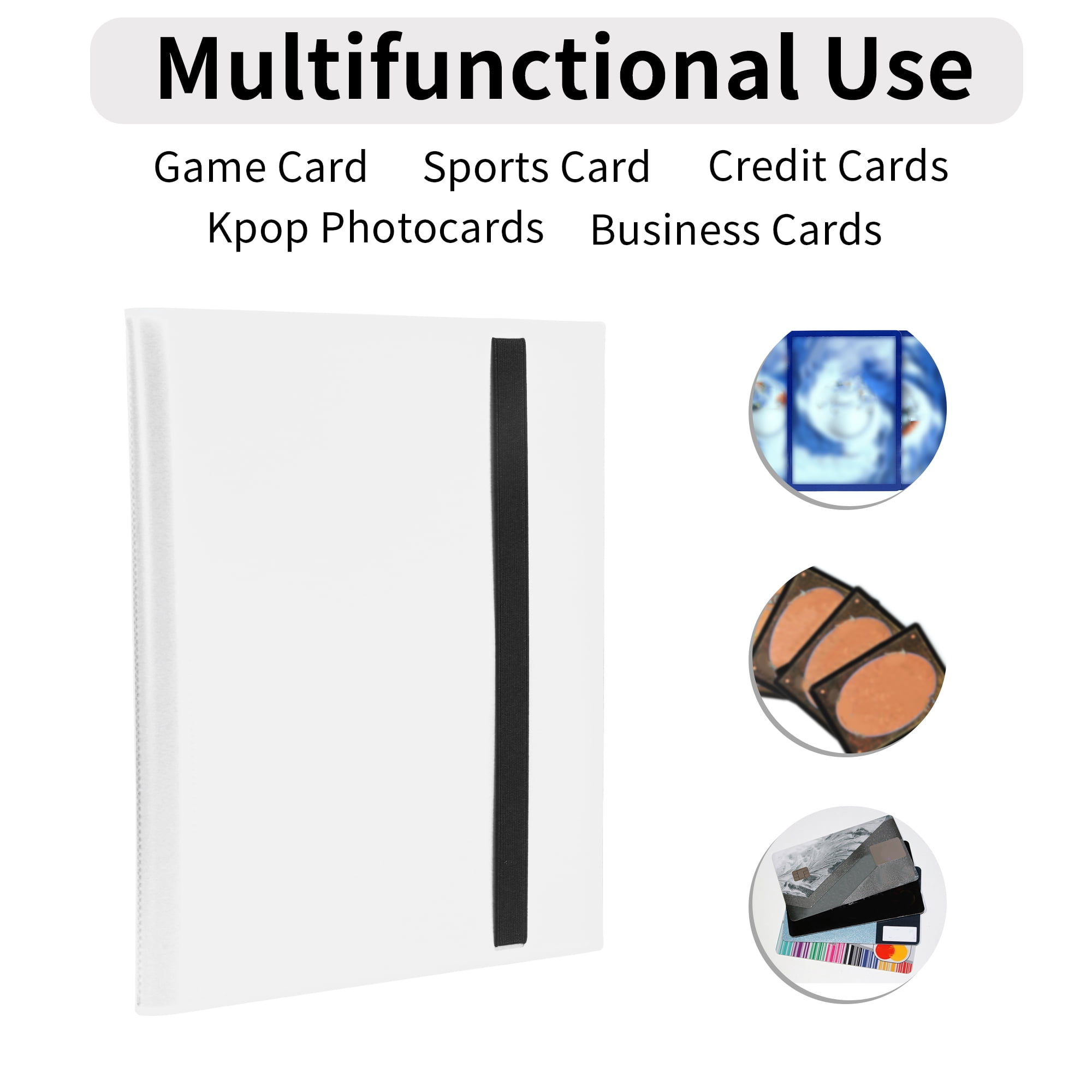 Unique Bargains Card Binder Trading Card Collector Album Holder White,360 pockets