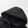 thumbnail image 6 of ATOGUTA Girls Puffer Coat Long Quilted Puffer Jacket Warm Hooded Parka Snow Coats Size 3T-13 Black, 6 of 6