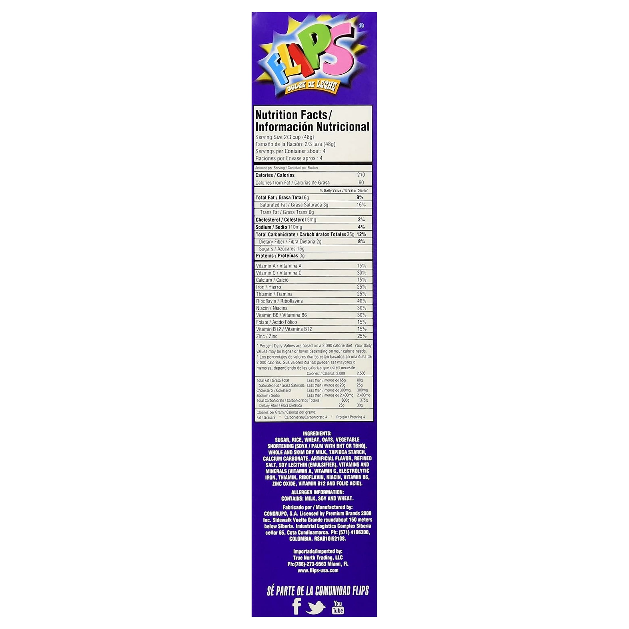 TOOPS Dulce De Leche Flavor Cereal, 7.8 Ounce (220 Grams) (12 Pack)