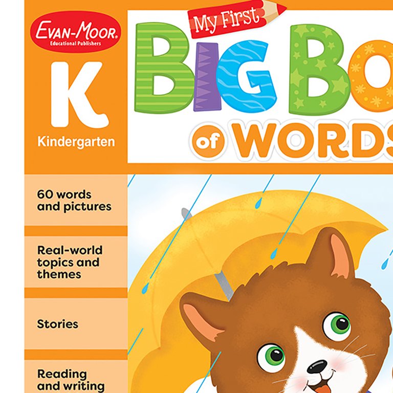Evan-Moor My First Big Book of Words, Grade K - Walmart.com