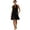 Black, variant on Halter Mini Dress for Women Sleeveless Flowy Beach Sundress (Brick Red S)