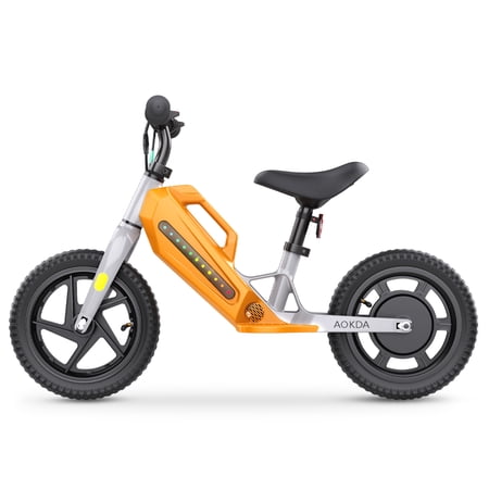 AOKDA K8 Electric bike for kids with Adjustable Handlebar and Seat, 180W Electric Balance Bike For Ages 3-8, 12" Pneumatic Tire, 5.2Ah Kid Electric Motorcycle, Max 10 mi & 7.5 Mph, Lightweight 14.7Lbs