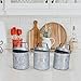 thumbnail image 3 of Vintage Farmhouse Design Kitchen DAcor canister Set, country DAcor Storage Jars, canisters Sets for Kitchen, Food Storage, galvanized Steel Set For co, 3 of 4
