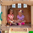 thumbnail image 5 of Backyard Discovery Montpelier Cedar Wood Swing Set, Slide, Clubhouse, Monkey Bars, 5 of 12
