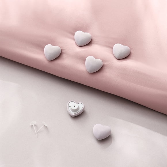 Clips para edredón Pack de 8 | Clips antideslizantes para edredón con diseño de corazón | Evita que la funda del edredón se mueva para sábanas y colchas