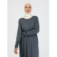 thumbnail image 2 of Viscose Fabric Basic Modest Dress Granite, 2 of 5
