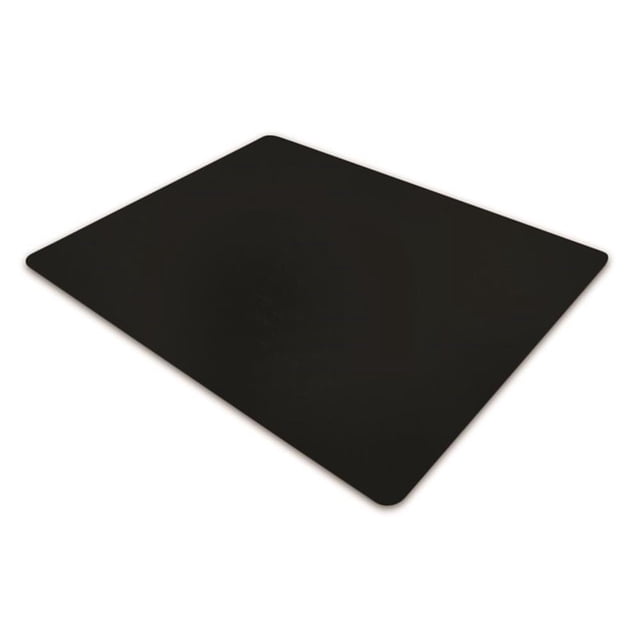 Pemberly Row Traditional Vinyl 30" x 47" PVC Chair Mat in Black